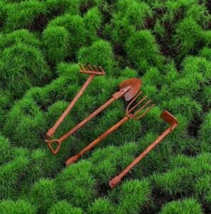 Rusted Metal Garden Tools